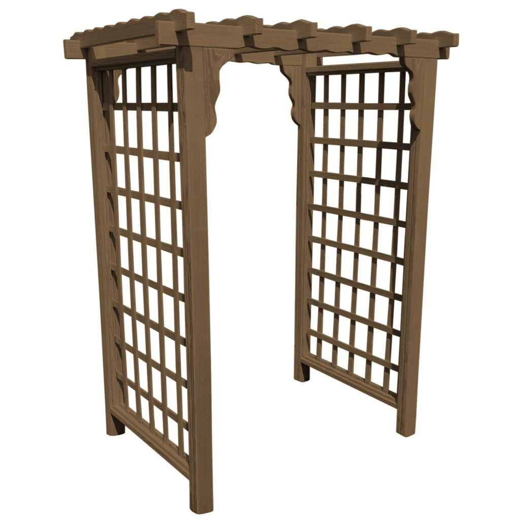 Lexington Pine Arbor – Handcrafted Garden Arbor by A&L Furniture