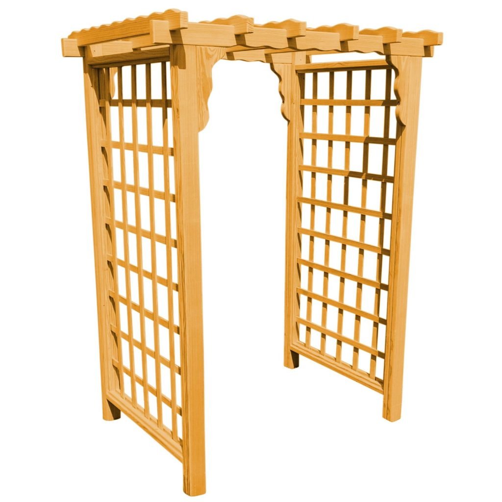 Lexington Pine Arbor – Handcrafted Garden Arbor by A&L Furniture