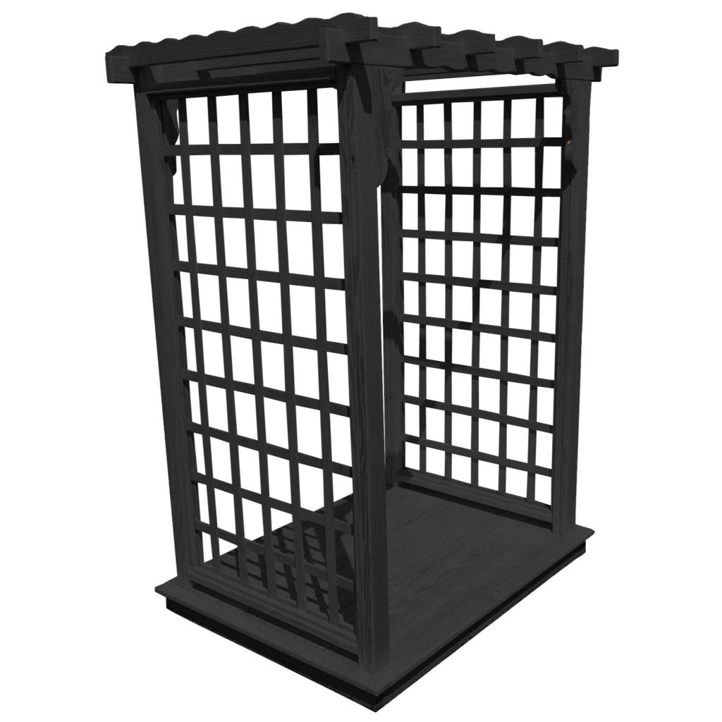 Handcrafted Pine Arbor with Deck – Lexington by A&L Furniture, Made in USA