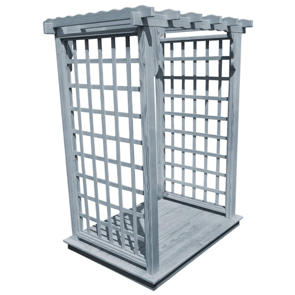 Handcrafted Pine Arbor with Deck – Lexington by A&L Furniture, Made in USA