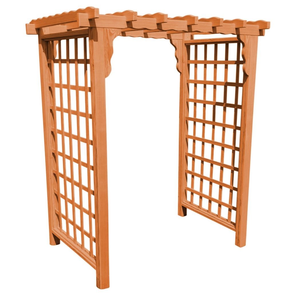 Lexington Pine Arbor – Handcrafted Garden Arbor by A&L Furniture