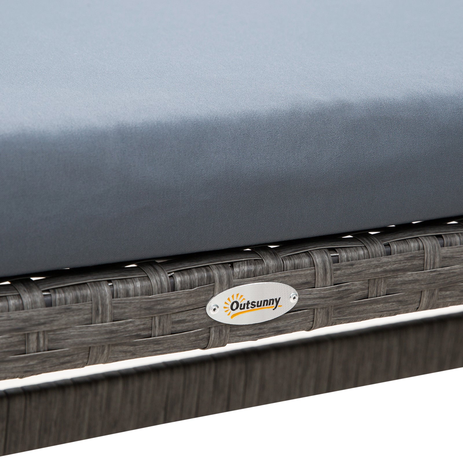 4-Piece Outdoor Rattan Patio Sofa Set – Dining Lounge with Cushions & Glass Table