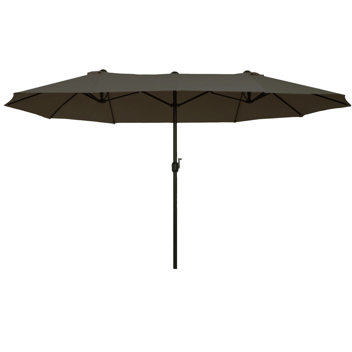 Extra Large 15 ft Patio Umbrella, Double-Sided Large Outdoor Umbrella with Crank Handle and Air Vents for Backyard, Deck, Pool