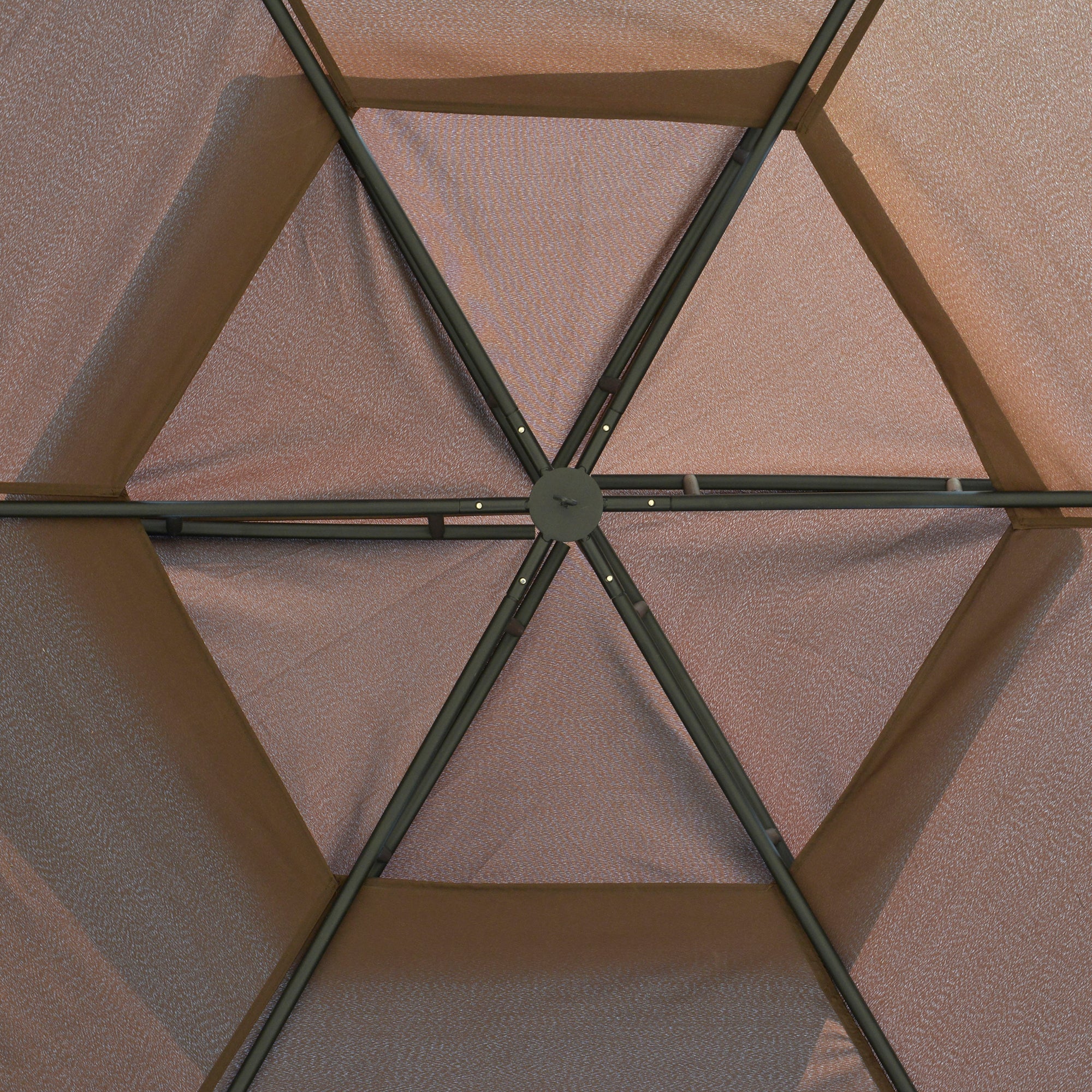 12 ft. Hexagonal Gazebo with Double Roof, Mesh Netting & Privacy Curtains – Outdoor Patio Canopy for Events & Entertaining