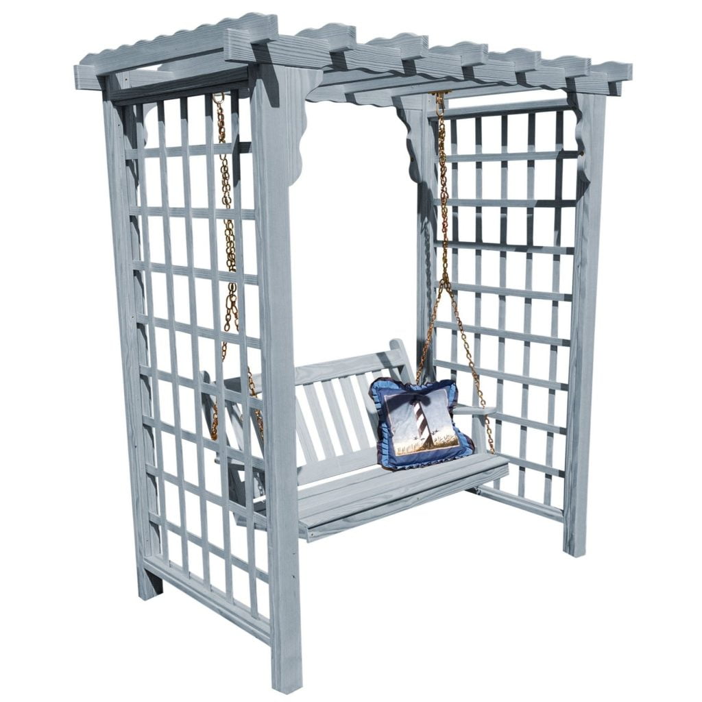 Lexington Pine Arbor with Swing – Handcrafted Outdoor Elegance