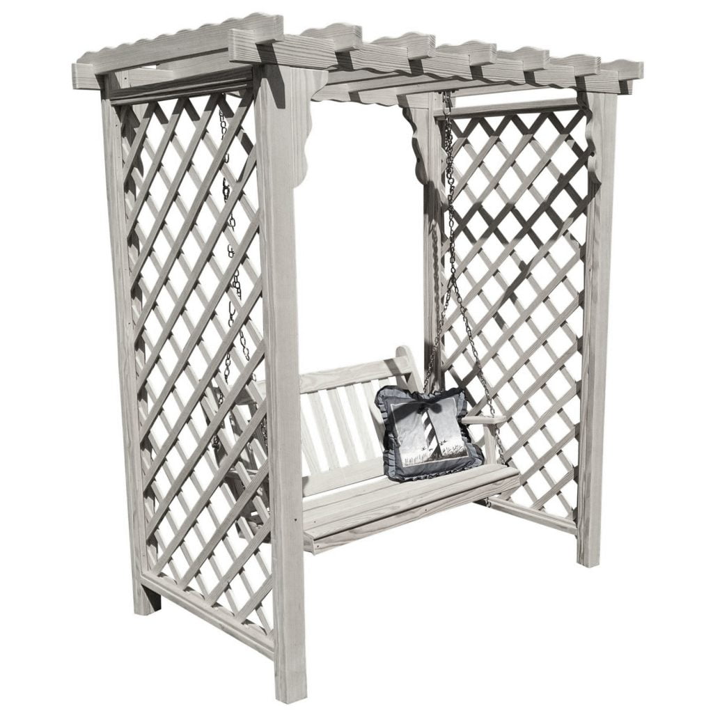 Covington Outdoor Arbor with Swing – Classic Craftsmanship by A&L Furniture