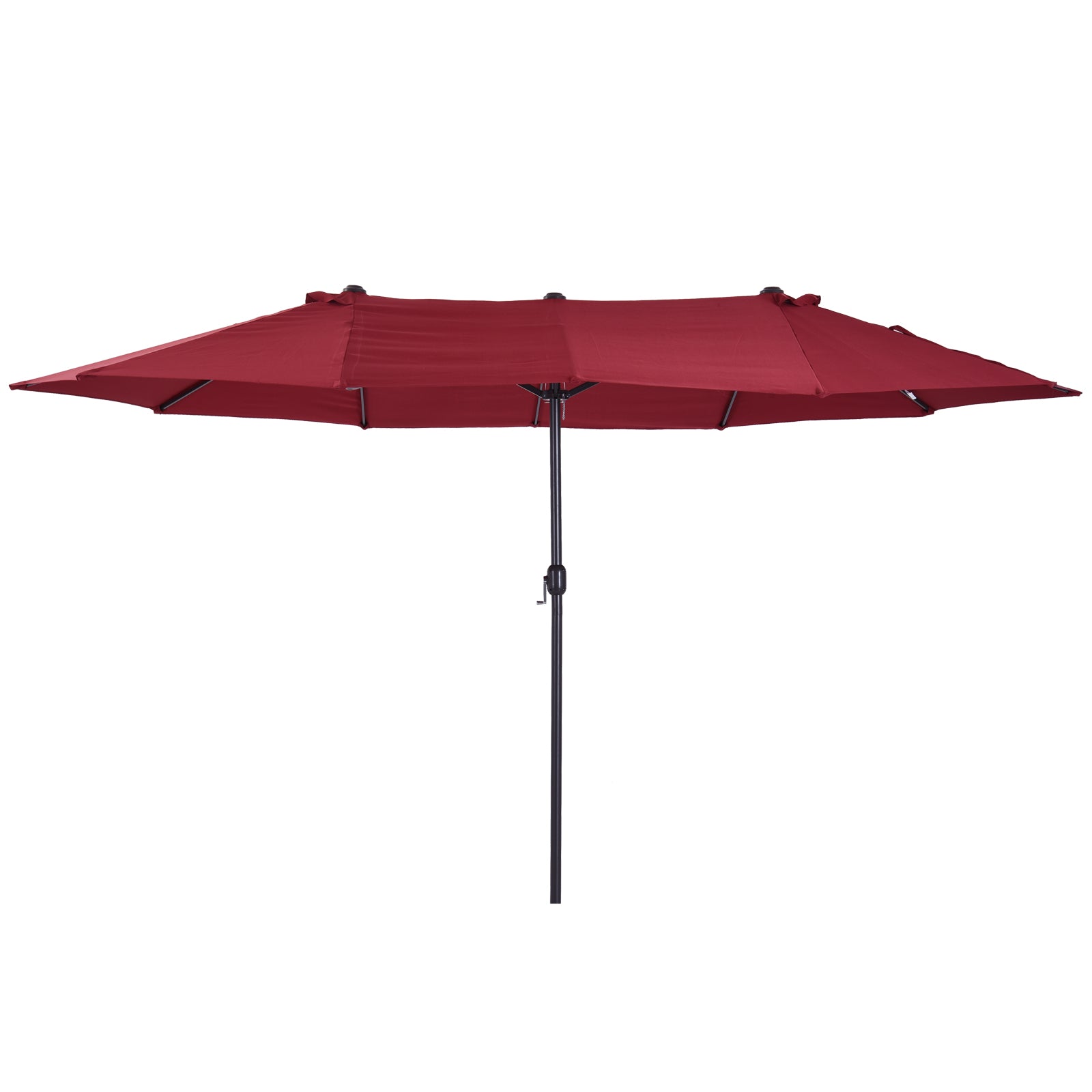 15ft Double-Sided Market Umbrella – Extra-Large Outdoor Patio Umbrella with Crank Lift – UV-Resistant Fabric for Poolside, Garden, or Deck