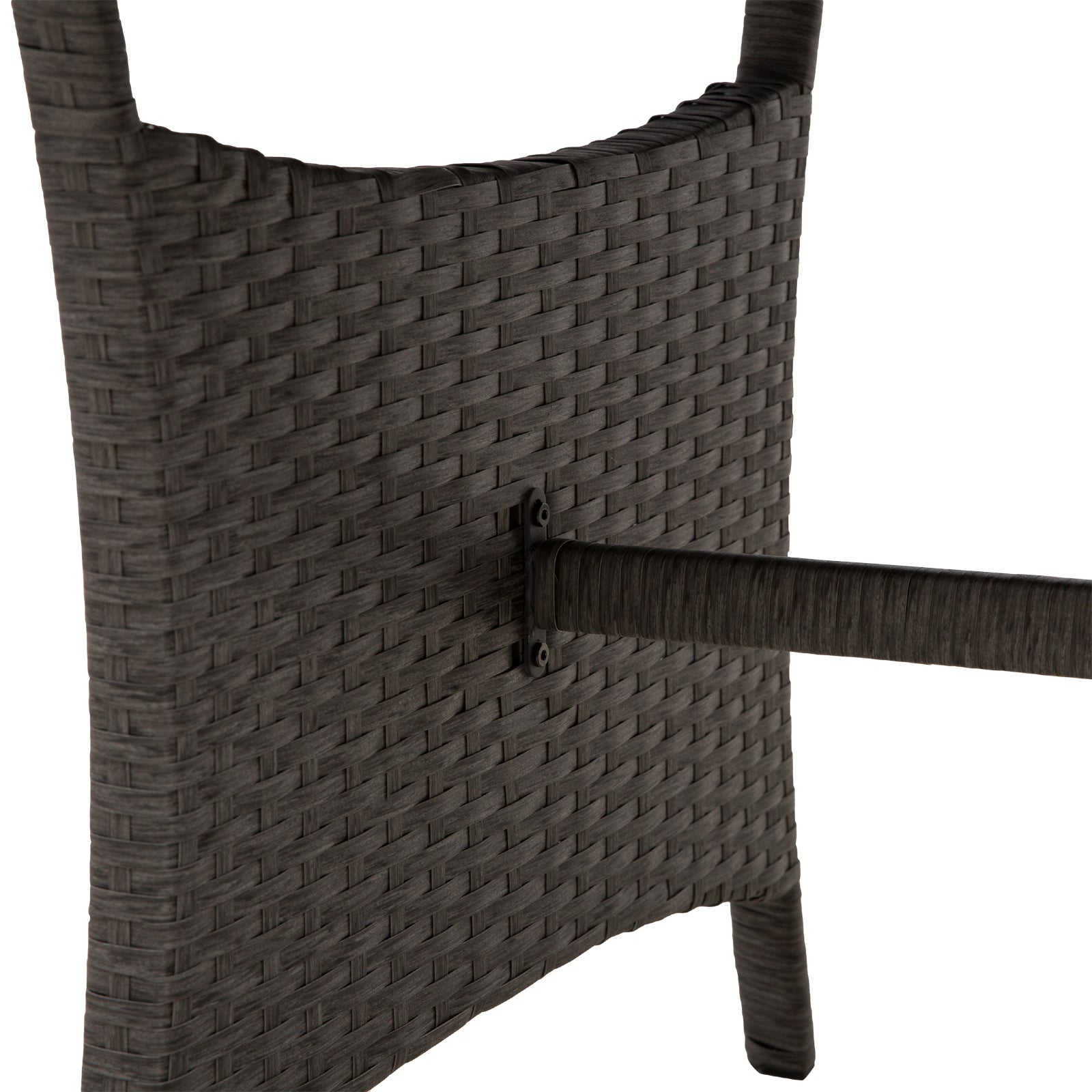 4-Piece Outdoor Rattan Patio Sofa Set – Dining Lounge with Cushions & Glass Table