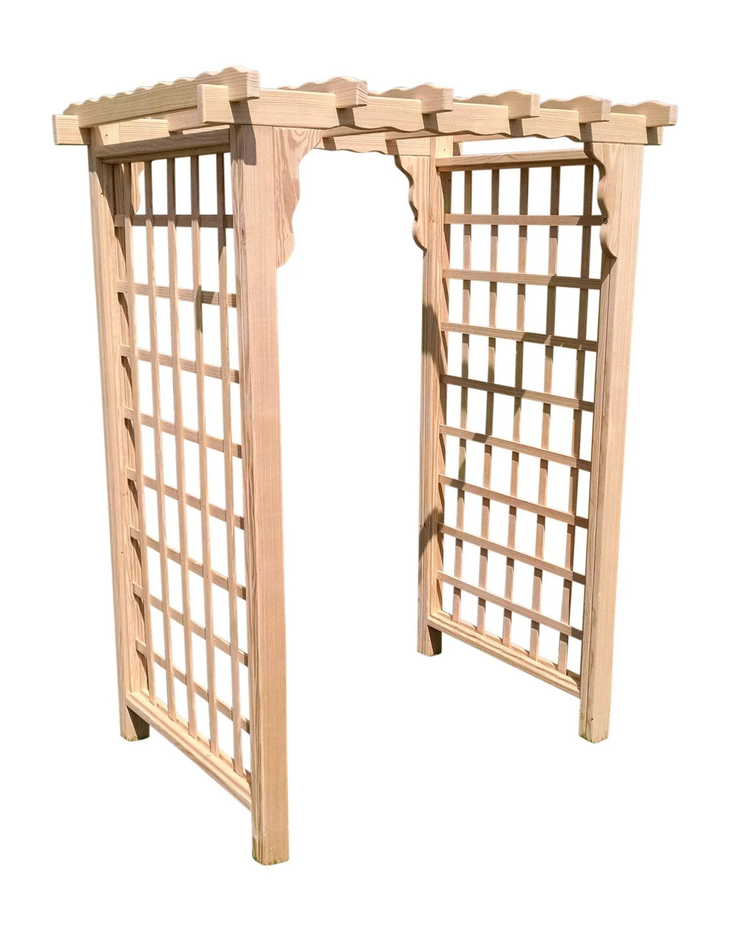Lexington Pine Arbor – Handcrafted Garden Arbor by A&L Furniture