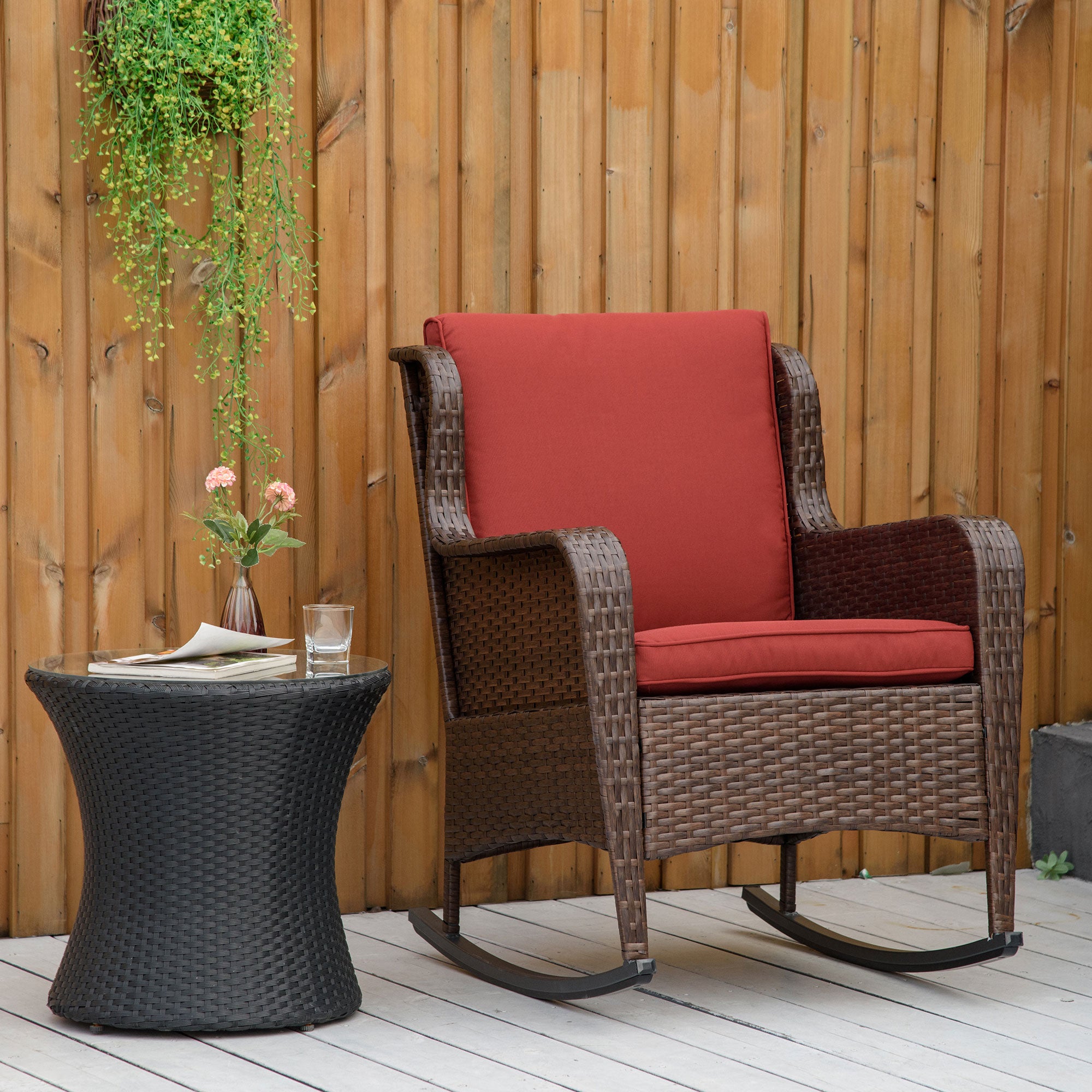 Outdoor Rattan Rocking Chair