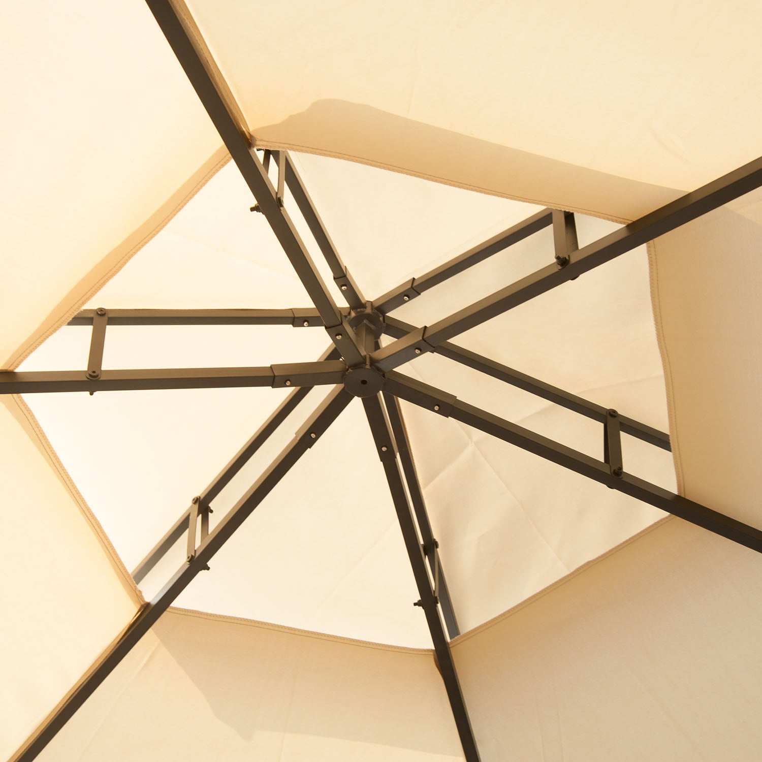 Outdoor Canopy Gazebo with Curtains – Steel Frame Patio Tent for Backyard, Garden, & Events