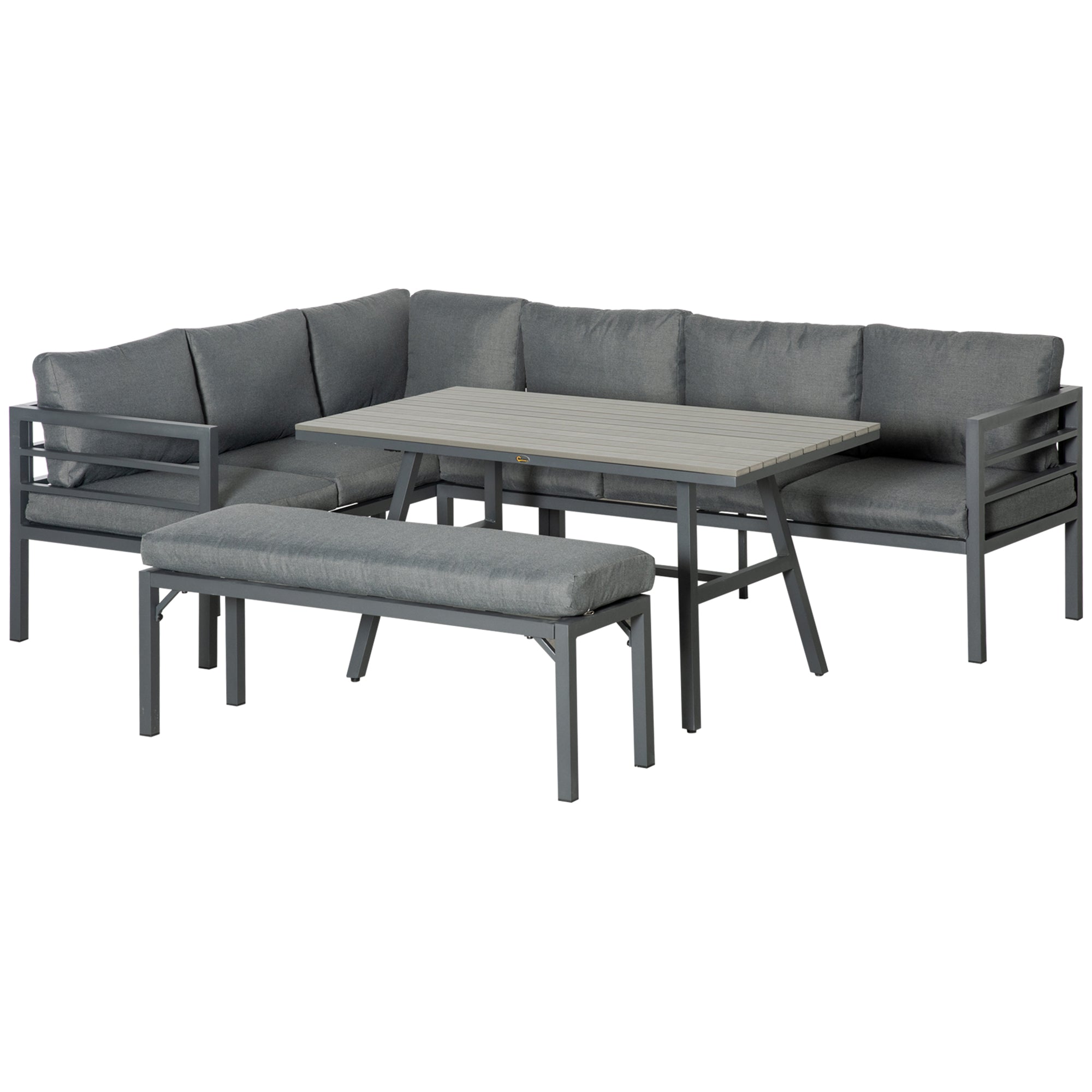 4-Piece Aluminum Outdoor Dining & Conversation Set