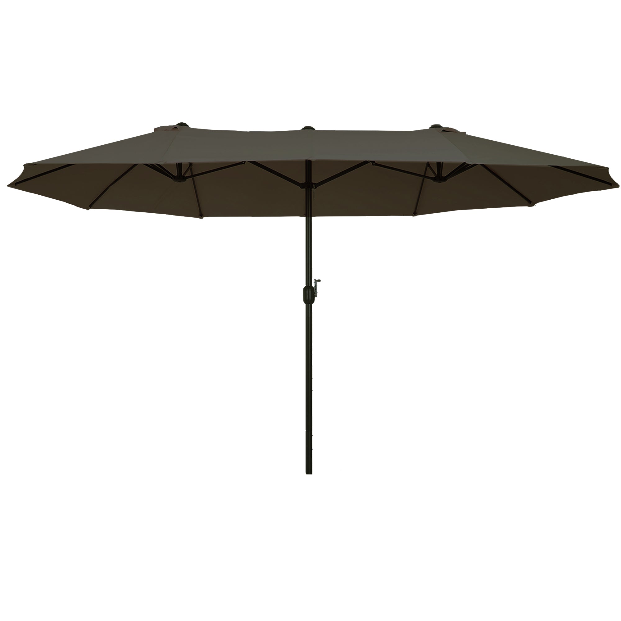 Extra Large 15 ft Patio Umbrella, Double-Sided Large Outdoor Umbrella with Crank Handle and Air Vents for Backyard, Deck, Pool