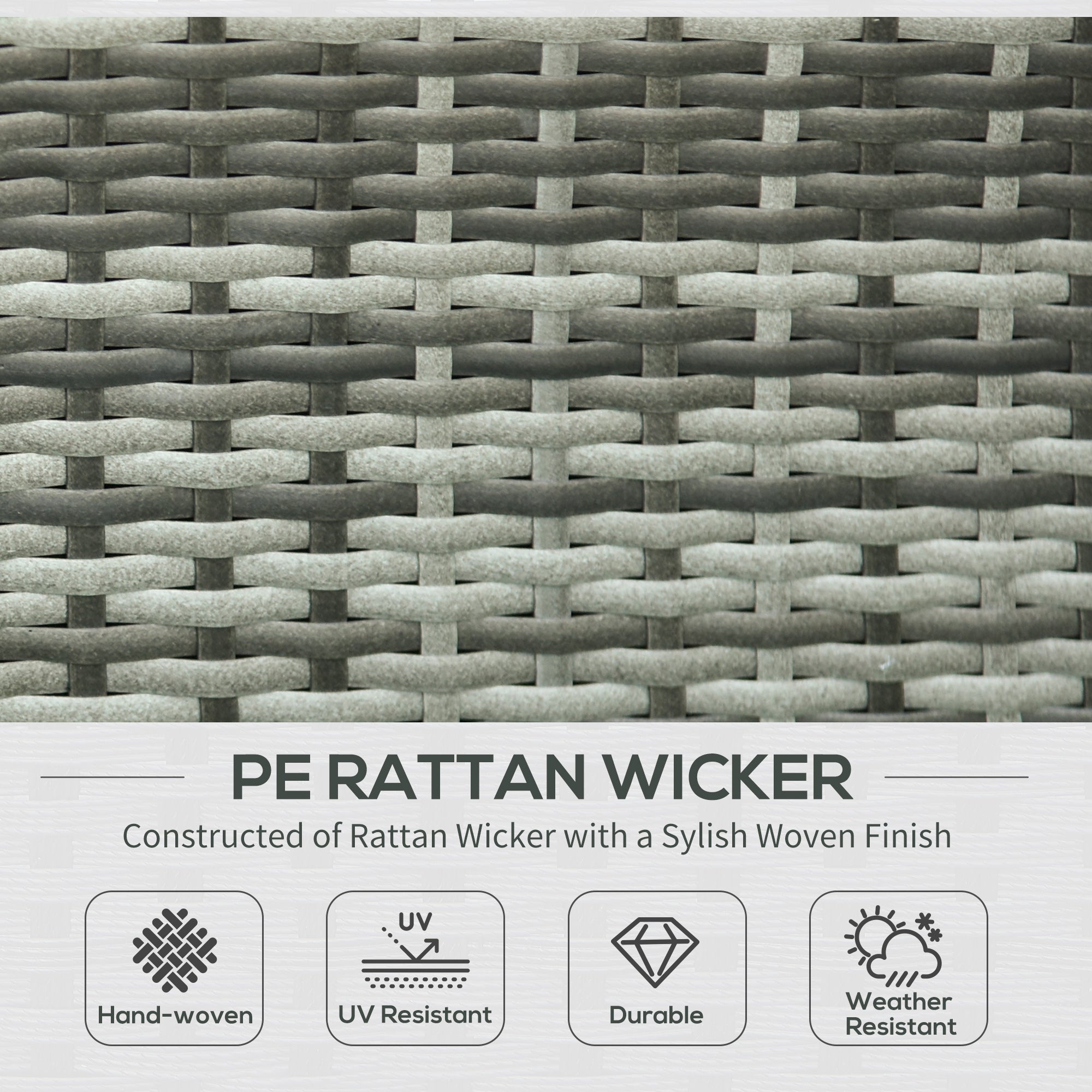 7-Piece Rattan Outdoor Sectional Sofa Set – Modular Patio Seating with Cushions & Glass Coffee Table