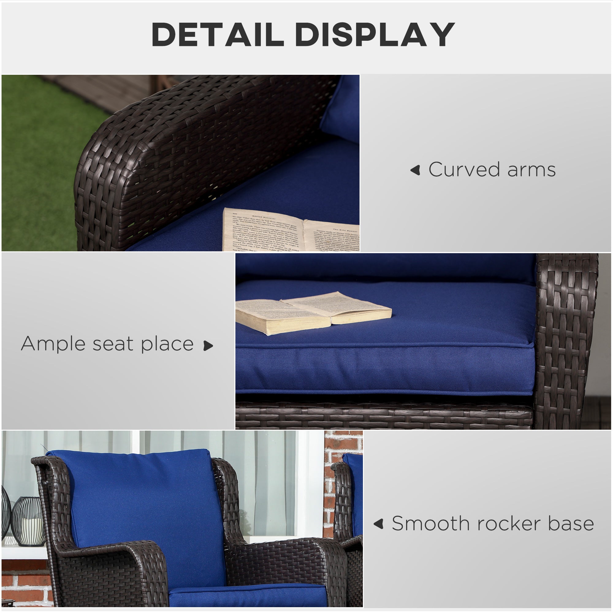 Outdoor Rattan Rocking Chair